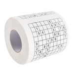 3 Rouleaux de papier toilette créatif Sudoku, papier tissu facial, 3 rouleaux