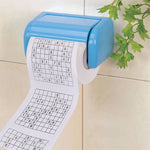 3 Rouleaux de papier toilette créatif Sudoku, papier tissu facial, 3 rouleaux