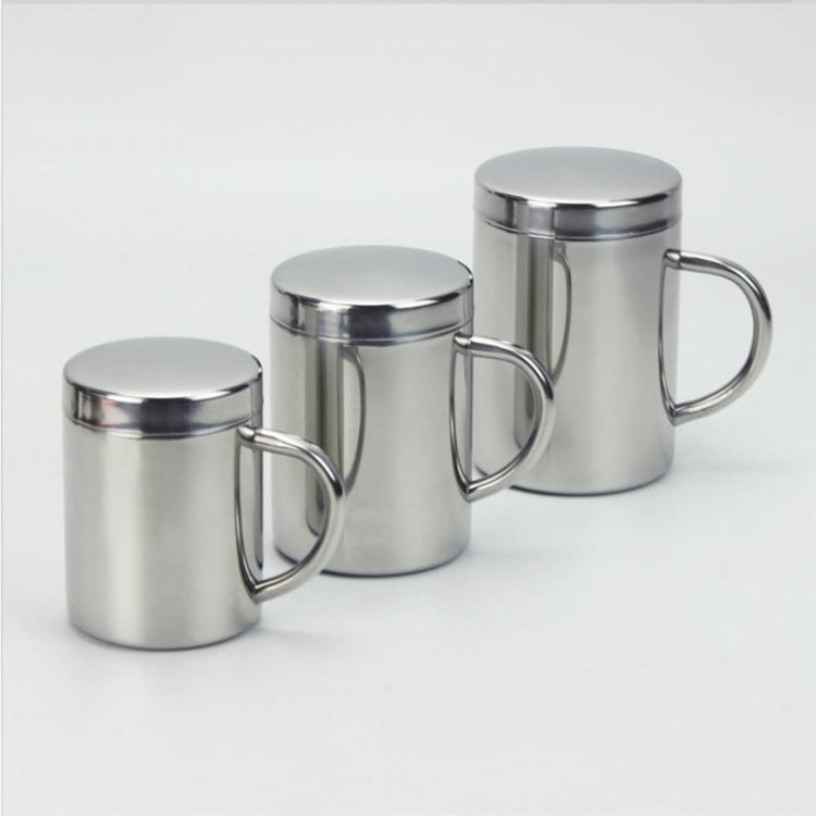 Mug à café, boisson et lait à double isolation en acier inoxydable 304, tasse durable avec couvercle, acier inoxydable 304 200 ml, acier inoxydable 304 300 ml, acier inoxydable 304 400 ml