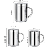 Mug à café, boisson et lait à double isolation en acier inoxydable 304, tasse durable avec couvercle, acier inoxydable 304 200 ml, acier inoxydable 304 300 ml, acier inoxydable 304 400 ml