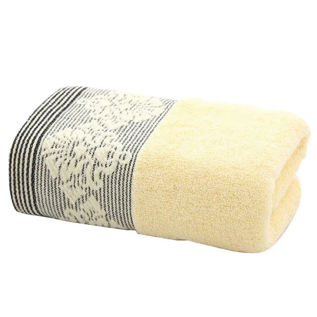 Serviette Absorbante Serviette de Visage Salle de Bain Épaisse Tissu Doux pour Essuyer, 35x75cm