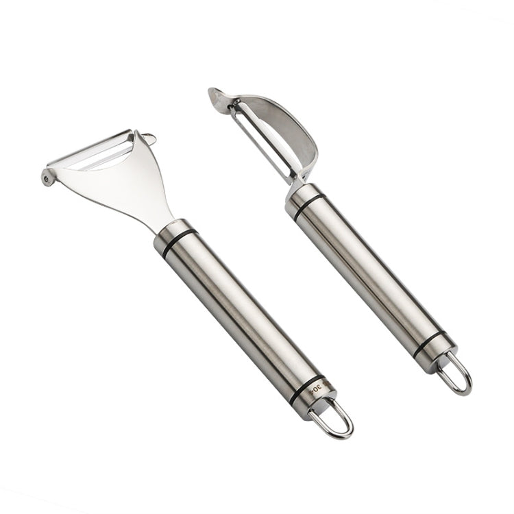Éplucheur en acier inoxydable Couteau à fruits Rabot Racloir de cuisine multifonction Couteau à éplucher les pommes de terre, Rabot triangulaire, Rabot en arc