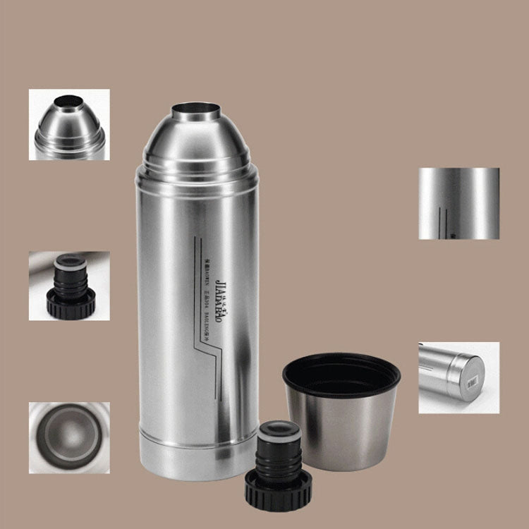 Pot Isotherme de Voyage et Maison en Acier Inoxydable, 1L