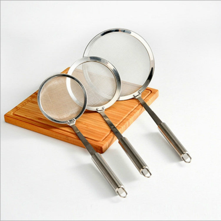 Filtre à graisse en acier inoxydable pour jus de fruits, lait de soja, huile, pot chaud, résidus de farine, 10 cm, 12 cm, 16 cm