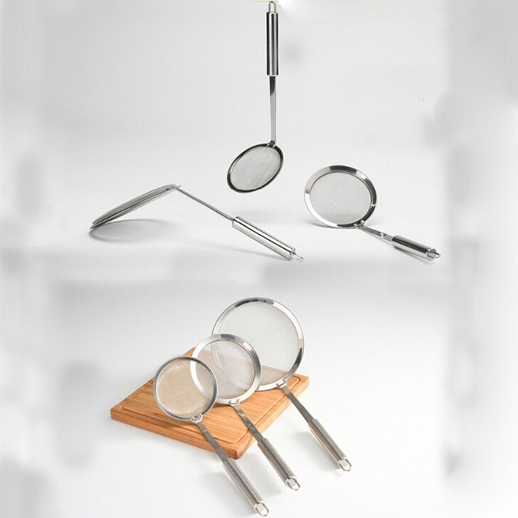 Filtre à graisse en acier inoxydable pour jus de fruits, lait de soja, huile, pot chaud, résidus de farine, 10 cm, 12 cm, 16 cm