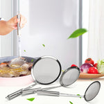 Filtre à graisse en acier inoxydable pour jus de fruits, lait de soja, huile, pot chaud, résidus de farine, 10 cm, 12 cm, 16 cm