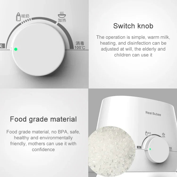 Stérilisateur universel pour biberons doubles, chauffe-biberon électrique pour lait et aliments pour bébé 220V, Chauffe-biberon