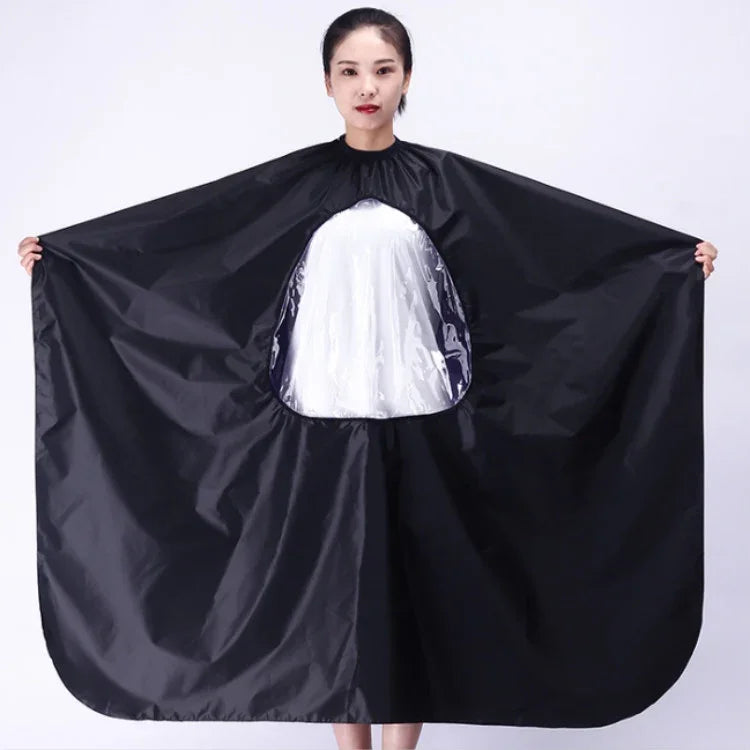 Tissu de coupe imperméable transparent et visible pour adulte, coupe de cheveux imperméable