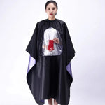 Tissu de coupe imperméable transparent et visible pour adulte, coupe de cheveux imperméable