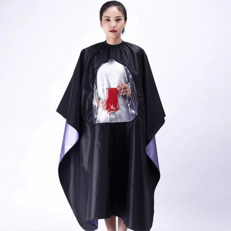 Tissu de coupe imperméable transparent et visible pour adulte, coupe de cheveux imperméable