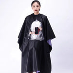 Tissu de coupe imperméable transparent et visible pour adulte, coupe de cheveux imperméable