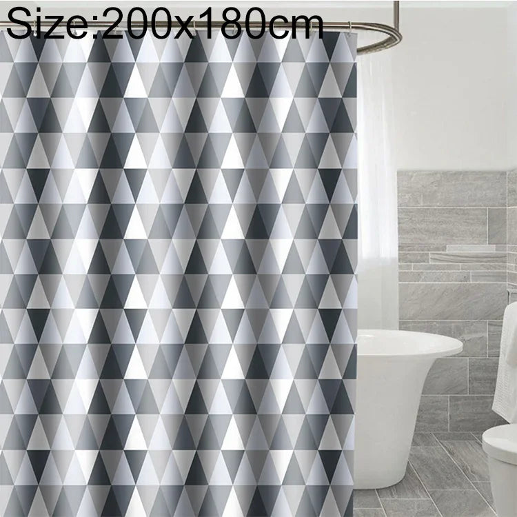 Rideaux de Douche en Polyester Imperméable et Anti-Moisissure pour Salle de Bain, 80x180cm, 80x200cm, 100x180cm, 100x200cm, 120x180cm, 120x200cm, 150x180cm, 150x200cm, 180x180cm, 180x200cm, 200x180cm, 200x200cm, 220x200cm, 240x200cm, 260x200cm, 280x200cm