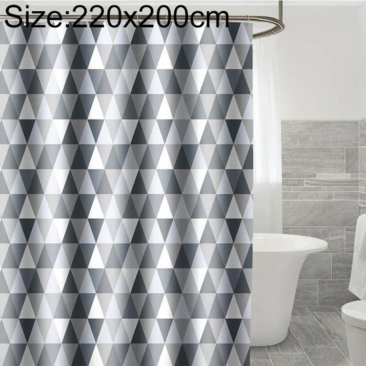 Rideaux de Douche en Polyester Imperméable et Anti-Moisissure pour Salle de Bain, 80x180cm, 80x200cm, 100x180cm, 100x200cm, 120x180cm, 120x200cm, 150x180cm, 150x200cm, 180x180cm, 180x200cm, 200x180cm, 200x200cm, 220x200cm, 240x200cm, 260x200cm, 280x200cm