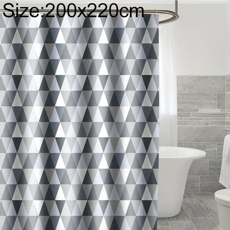 Rideaux de Douche en Polyester Imperméable et Anti-Moisissure pour Salle de Bain, 80x180cm, 80x200cm, 100x180cm, 100x200cm, 120x180cm, 120x200cm, 150x180cm, 150x200cm, 180x180cm, 180x200cm, 200x180cm, 200x200cm, 220x200cm, 240x200cm, 260x200cm, 280x200cm