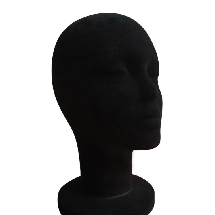 Tête de mannequin femme en mousse de polystyrène pour perruque, lunettes, présentoir