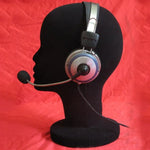 Tête de mannequin femme en mousse de polystyrène pour perruque, lunettes, présentoir