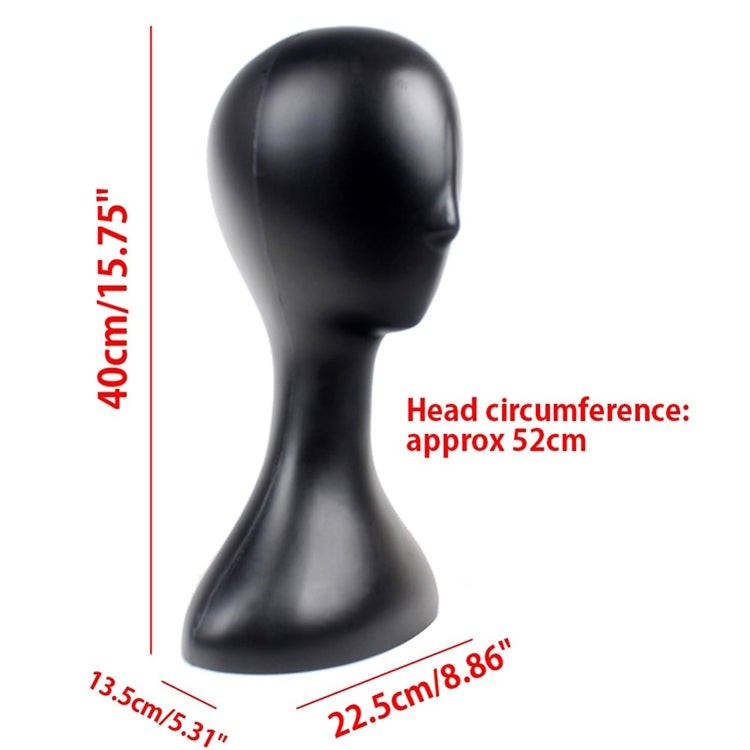 Tête de Mannequin Femme (Plastique) Modèle en Mousse pour Perruque, Cheveux, Lunettes Support d'Affichage Blanc/Noir/Naturel