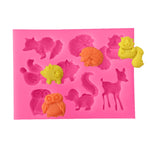 Moule en silicone animaux, outils de décoration de gâteaux, pâtisserie, cuisson, savon au chocolat, forme d'animaux