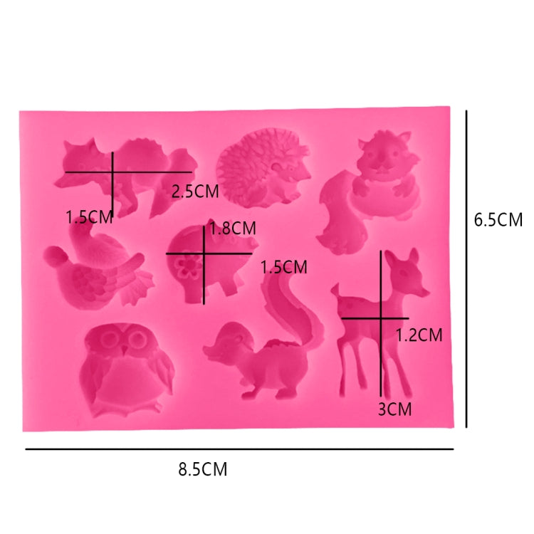 Moule en silicone animaux, outils de décoration de gâteaux, pâtisserie, cuisson, savon au chocolat, forme d'animaux
