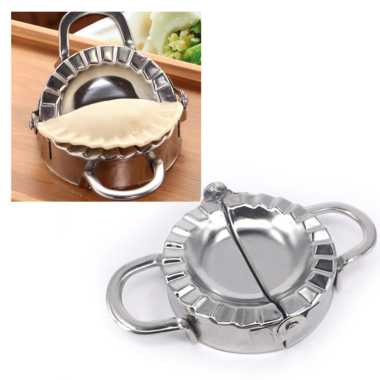 Moules à raviolis en acier inoxydable, emporte-pièces pour pâte, accessoires de cuisine, outils de pâtisserie, Grand 9,7 cm avec boîte blanche, Petit 7,7 cm avec boîte blanche, Couteau rond à raviolis 8,3 cm, Couteau rond à raviolis 7,3 cm