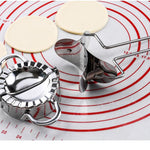 Moules à raviolis en acier inoxydable, emporte-pièces pour pâte, accessoires de cuisine, outils de pâtisserie, Grand 9,7 cm avec boîte blanche, Petit 7,7 cm avec boîte blanche, Couteau rond à raviolis 8,3 cm, Couteau rond à raviolis 7,3 cm
