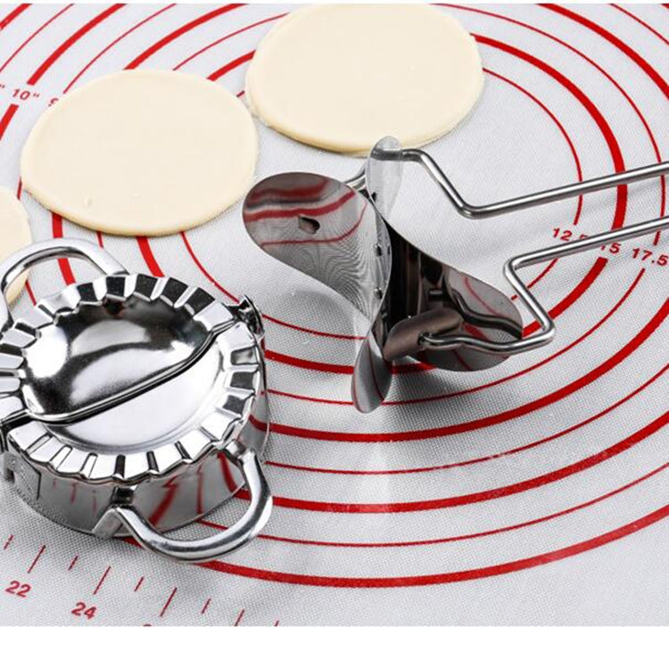 Moules à raviolis en acier inoxydable, emporte-pièces pour pâte, accessoires de cuisine, outils de pâtisserie, Grand 9,7 cm avec boîte blanche, Petit 7,7 cm avec boîte blanche, Couteau rond à raviolis 8,3 cm, Couteau rond à raviolis 7,3 cm