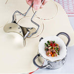 Moules à raviolis en acier inoxydable, emporte-pièces pour pâte, accessoires de cuisine, outils de pâtisserie, Grand 9,7 cm avec boîte blanche, Petit 7,7 cm avec boîte blanche, Couteau rond à raviolis 8,3 cm, Couteau rond à raviolis 7,3 cm