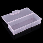 Boîte de rangement transparente en plastique pour outils de manucure