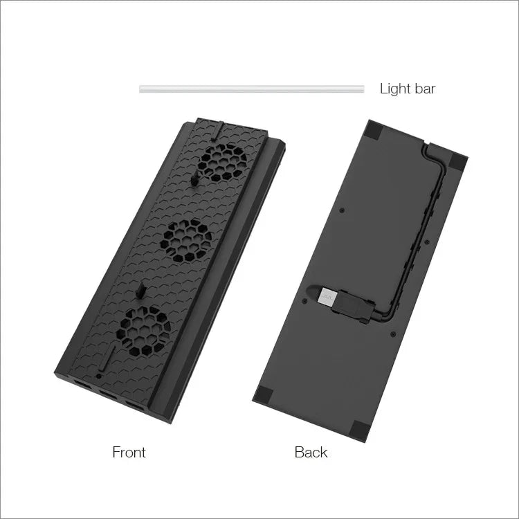Support vertical de refroidissement DOBE TYX-1768 avec dissipateur thermique et ventilateur intégré pour console de jeux Xbox One X, TYX-1768