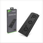 Support vertical de refroidissement DOBE TYX-1768 avec dissipateur thermique et ventilateur intégré pour console de jeux Xbox One X, TYX-1768