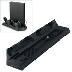 Support de refroidissement multifonction KJH PSLIM-03, support ultra-fin avec ventilateur et chargeur pour console PS4 / SLIM, PSLIM-03