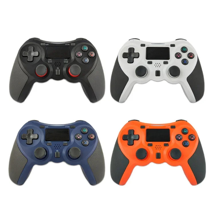 Manette de jeu sans fil caoutchoutée avec Bluetooth pour console PS4