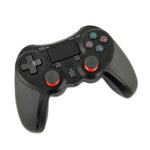 Manette de jeu sans fil caoutchoutée avec Bluetooth pour console PS4