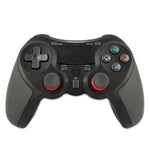 Manette de jeu sans fil caoutchoutée avec Bluetooth pour console PS4