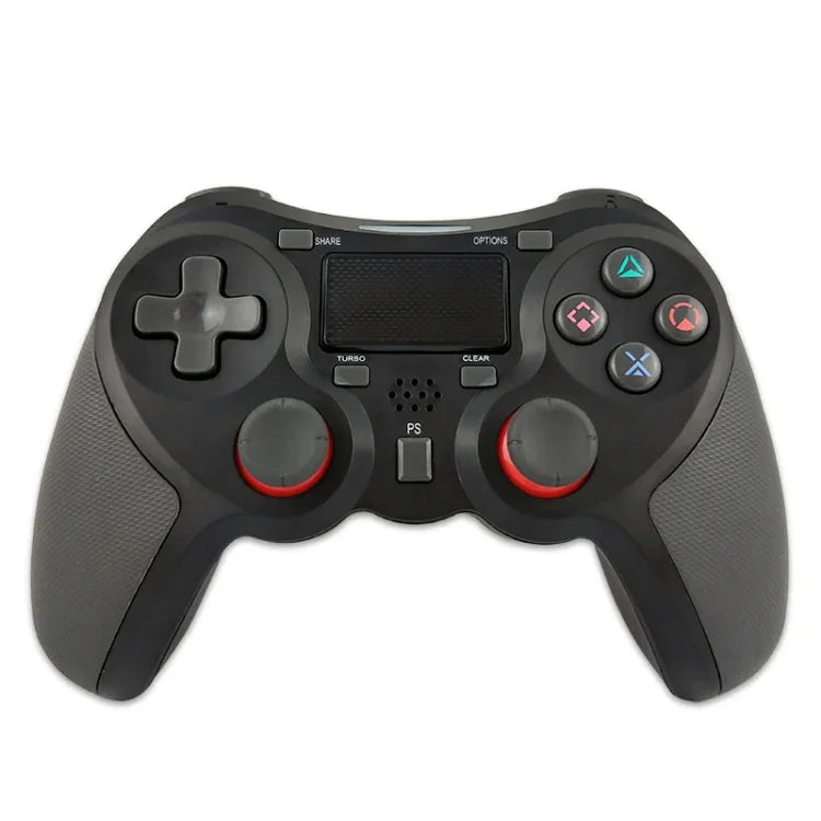 Manette de jeu sans fil caoutchoutée avec Bluetooth pour console PS4