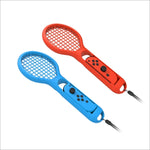 Poignée BODE pour raquette de tennis, manche de jeu NS Game Grip TNS1843 pour Switch, raquette de tennis (rouge et bleu)