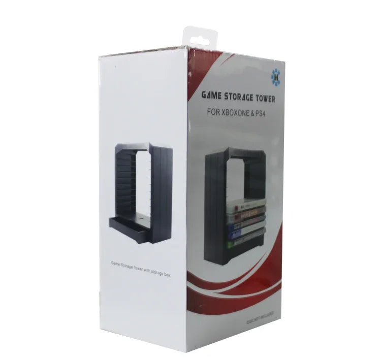 Boîte de rangement pour accessoires de jeu PS4 (disques de jeu, panneau hôte, etc.)