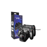 Station d'accueil double chargeur USB avec indicateur LED pour manette sans fil PS4, SND-401