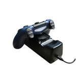 Station d'accueil double chargeur USB avec indicateur LED pour manette sans fil PS4, SND-401