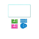 Sac de rangement iplay Host, film trempé + capuchon de protection + coque de protection 7 en 1 pour Switch Lite