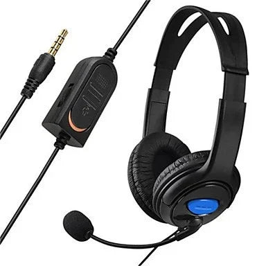 Casque audio bilatéral large pour PS4, casque de chat vocal Internet pour PS4, grand casque