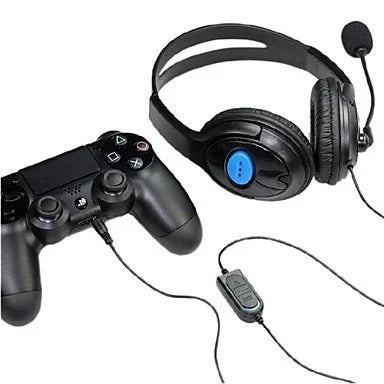 Casque audio bilatéral large pour PS4, casque de chat vocal Internet pour PS4, grand casque