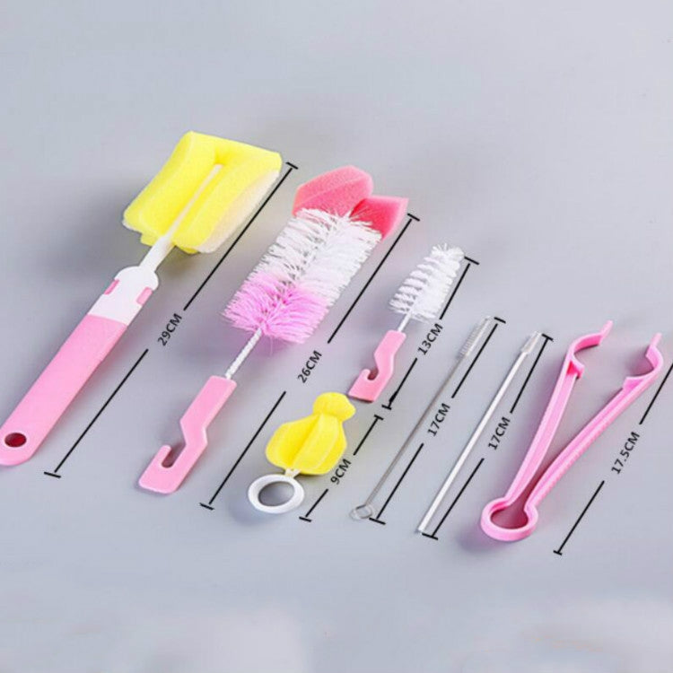Lot de 7 brosses de nettoyage pour biberon et paille