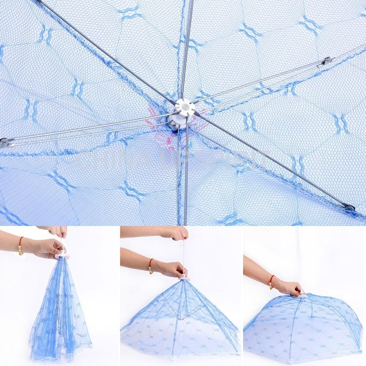 Cache-plat pliable en dentelle, Couvercle de plat en maille anti-poussière imprimé, Couvercle anti-mouches, Cache-plat pliable en dentelle
