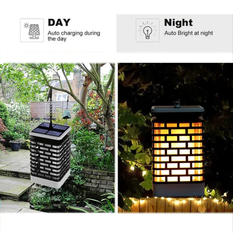 Lampe torche solaire LED à induction pour jardin, étanche, pour extérieur