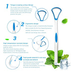 2 PCS grattoir pour nettoyage du revêtement de la langue pour éliminer la mauvaise haleine, brosse à langue, couleur aléatoire