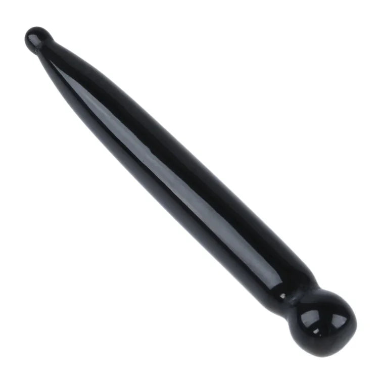 Stylo de massage de beauté en météorite naturelle, stylo d'acupuncture en pierre de massage