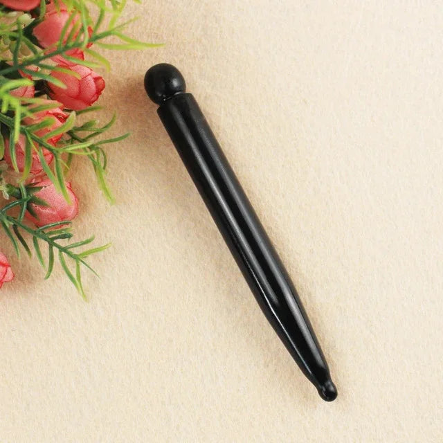Stylo de massage de beauté en météorite naturelle, stylo d'acupuncture en pierre de massage