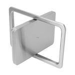 Couvercle de poubelle encastrée en acier inoxydable, rond brossé de 20 cm de diamètre, rond miroir de 24,5 cm de diamètre, carré de 16,2x22,7 cm