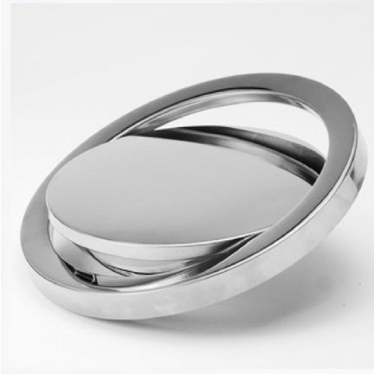 Couvercle de poubelle encastrée en acier inoxydable, rond brossé de 20 cm de diamètre, rond miroir de 24,5 cm de diamètre, carré de 16,2x22,7 cm
